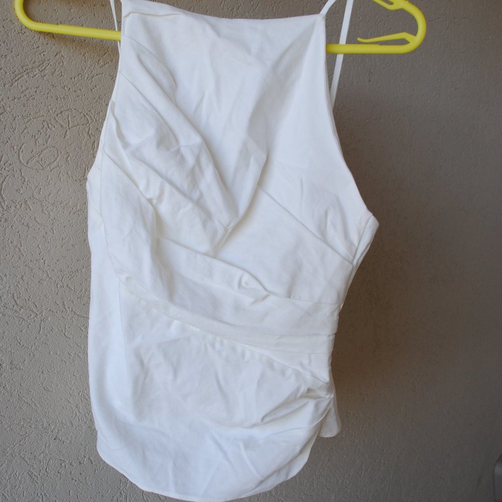 NWT! Zara white crop top